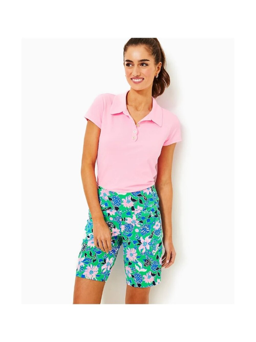 NEW Lilly Pulitzer REID SHORT UPF 50+, Spearmint, Women Size XS